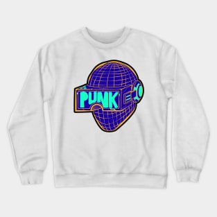 Virtual reality punk headset Crewneck Sweatshirt